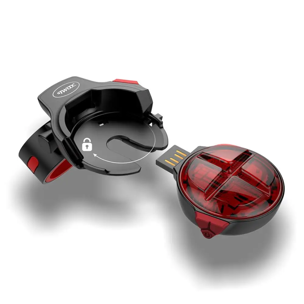 

Bike Led Taillight MTB Bicycle Cycling Rear Light Outdoor Warning Lamp Night USB Tail Light
