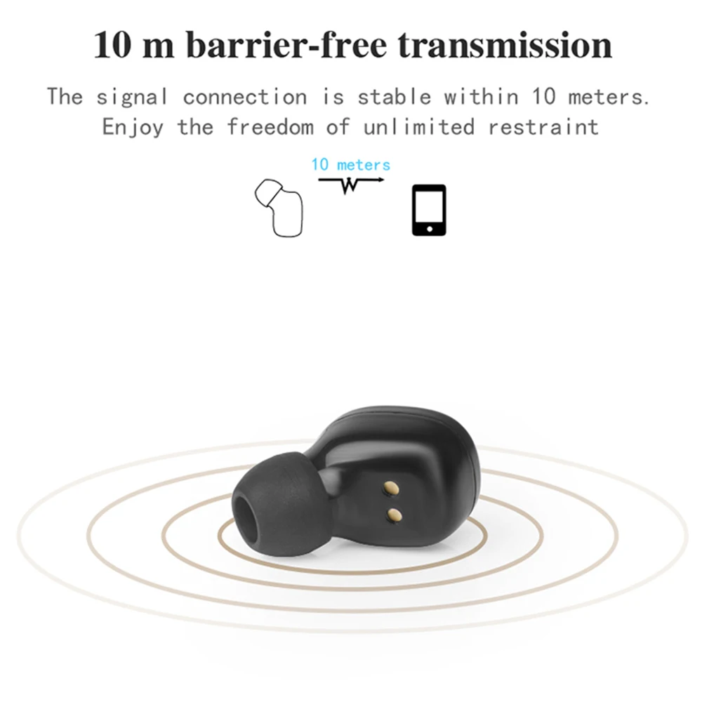 DISOUR T18S 5 0 TWS Bluetooth наушники невидимые мини беспроводные стерео спортивные