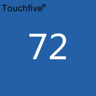 TOUCHFIVE дополнительные цвета соответствующие художественные маркеры кисти ручки для эскиза на спиртовой основе маркеры двойная голова манга Рисование ручки художественные принадлежности - Цвет: 72