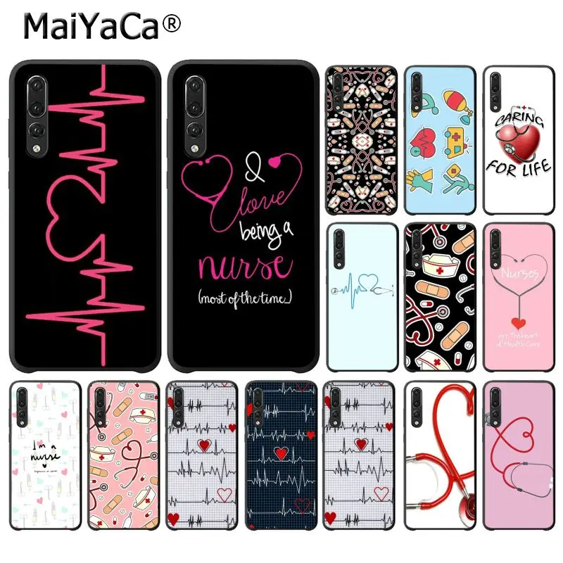 

MaiYaCa Nurse Medical Medicine Health Heart Phone Case for Huawei P20Lite P30Pro P Smart Y5 Y6 Honor8A 8C 10i Nova3 Mate20Lite