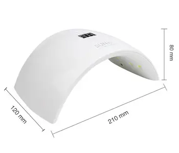

24W UV Lamp Nail Dryer Gel Curing White Light LED Nail Art Dryer NAIL TOOL Fast Curing Polish Manicure Machine Salon Tool #SUN9S