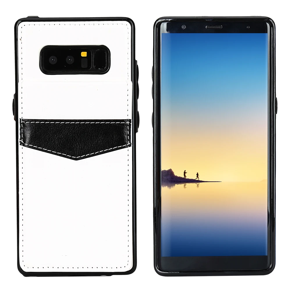 Вертикальный флип-чехол HAISSKY для samsung Galaxy Note 8 S9 Plus, чехол S9, Роскошный кожаный бумажник с магнитной пряжкой, чехол для телефона, Fundas - Цвет: White