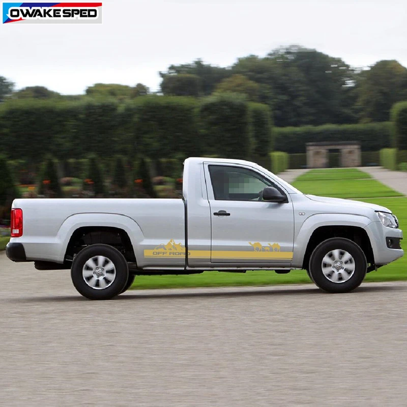 Для Volkswagen Amarok внедорожная горная графика полосы автомобиля Camel дверь боковая
