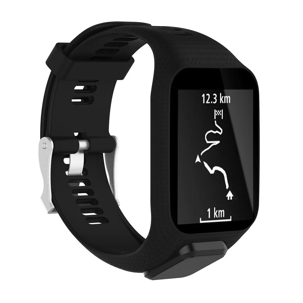 Силиконовый сменный Браслет для часов Ремешок TomTom Runner 2 3 Spark gps часы мягкий