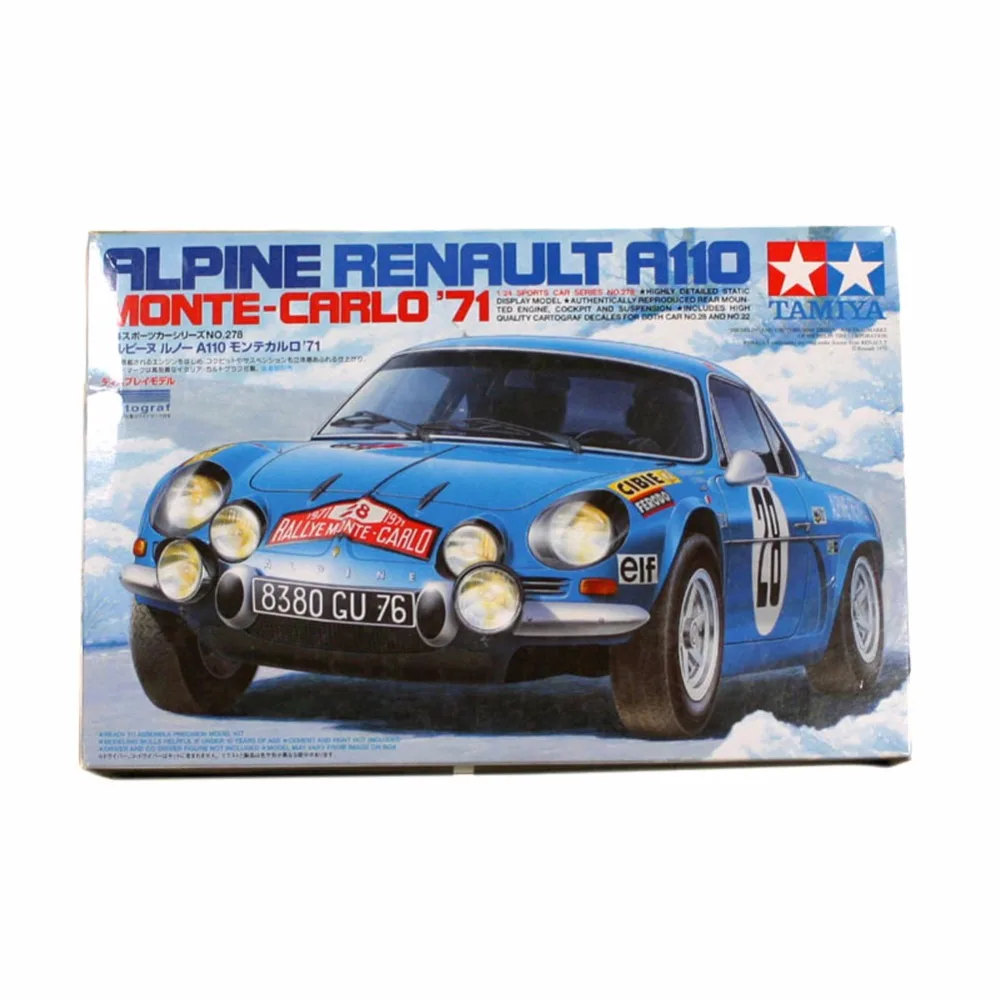 OHS Tamiya 24278 1/24 Alpine A110-Monte Carlo модель автомобиля строительные комплекты