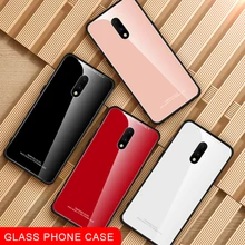 For Oneplus 7 Case UYFRATE Ultra Slim Thin Smooth Tempered Glass Cover Funda For Oneplus 7 One plus 7 Pro