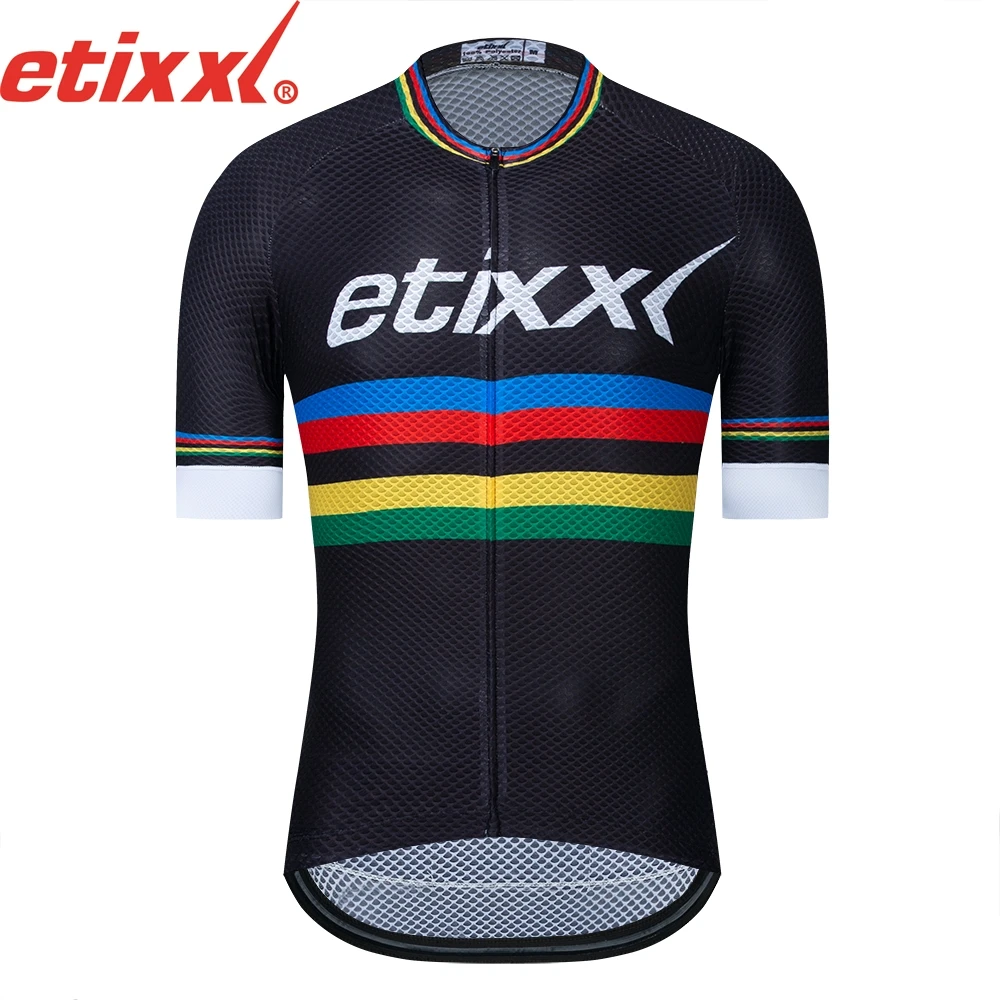 

ETIXXL 2019 Pro Cycling Jersey Summer MTB Bike Clothes Breathable Bicycle Clothing Ropa Maillot Ciclismo Cycling Clothing