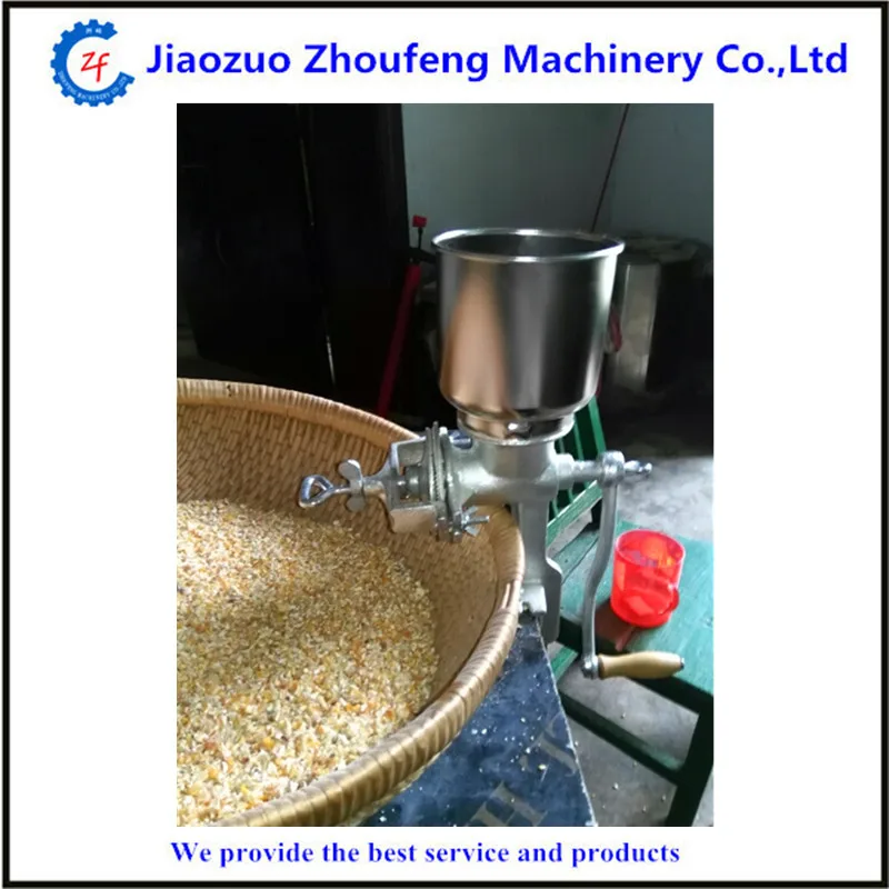 Corn mill machine maize flour mill home use manual pepper soybean coffee bean grinding machine  ZF rice puffing machine corn puffed machine rice and maize extruder without motor and frame