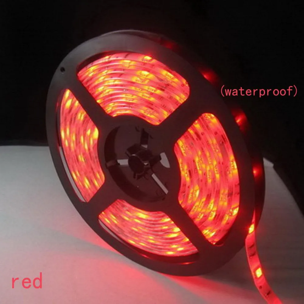 HQ-12V-flexible-light-bendable-LED-strips-5050-30led-m-5m-lot-Warm-white-White-Blue