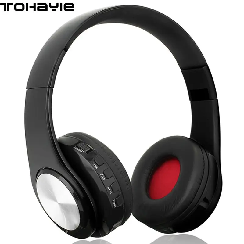 Phone Earphones Headphones Bluetooth Stereo Headphones With Mic AUX