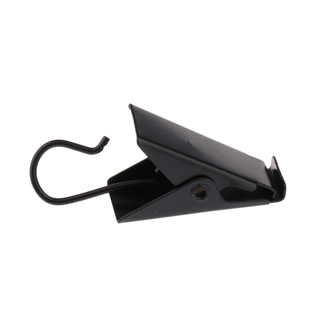 30Pcs Curtain Glider Window Treatment, Curtain Clips Hook Hanger, Clothes Line Peg 38mm Black