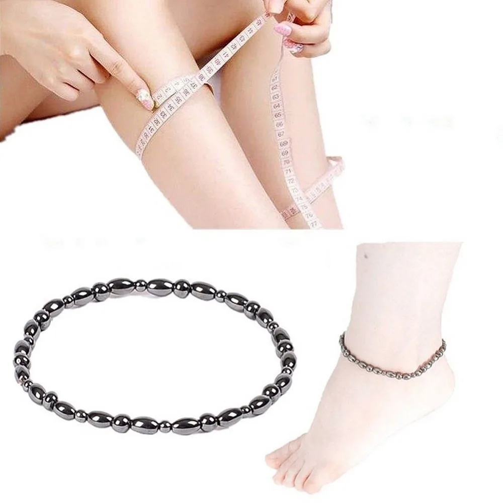 Black Gallstone Magnetic Anklet Bracelet Magnetic Healthcare font b Weight b font font b Loss b