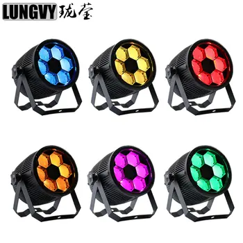 

Free Shipping 6pcs/lot 6x10W RGBW 4IN1 Mini LED PAR Light Stage Lighting 5/8 Channel DJ Disco Party Lights Christmas Decoration