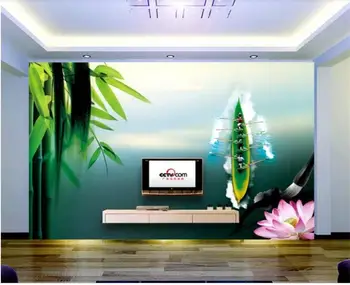

custom 3d photo wallpaper living room bed room mural Ink and Wash Dragon Boat Festival 3d picture Hotel or Restaurant wallpaper