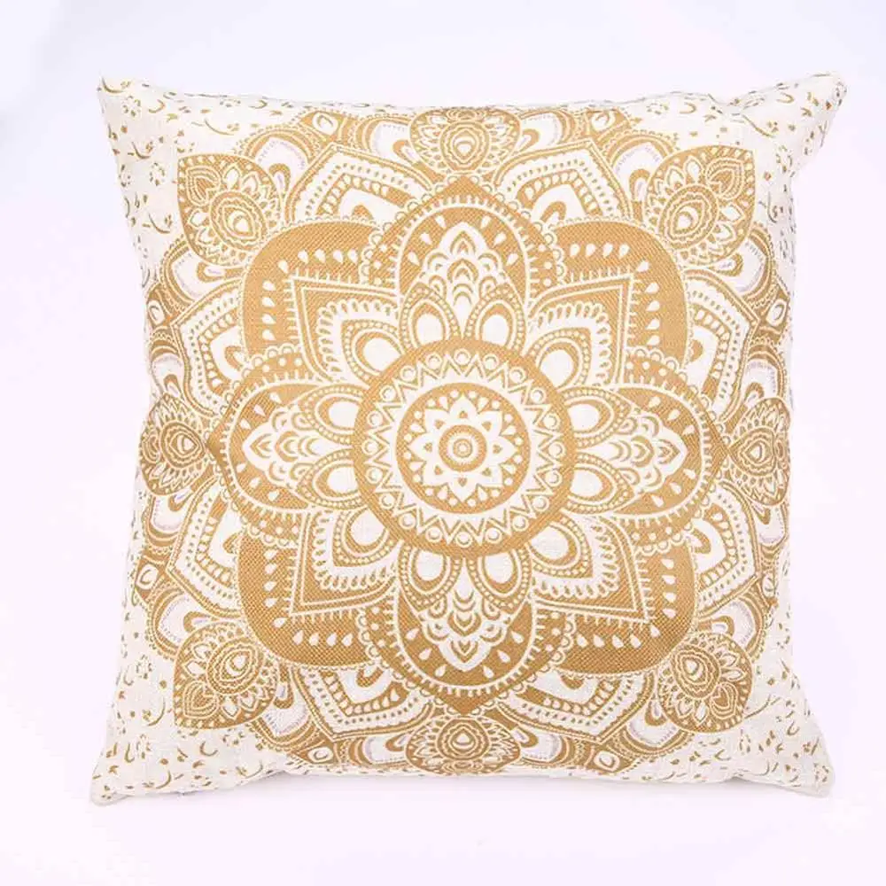 BZ1217-2 Mandala Pattern Cushion Cover