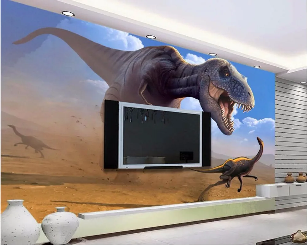 

Custom mural 3d room wallpaper Ancient times huge dinosaur wall papers home decor 3d wall murals wallpaper for walls 3 d