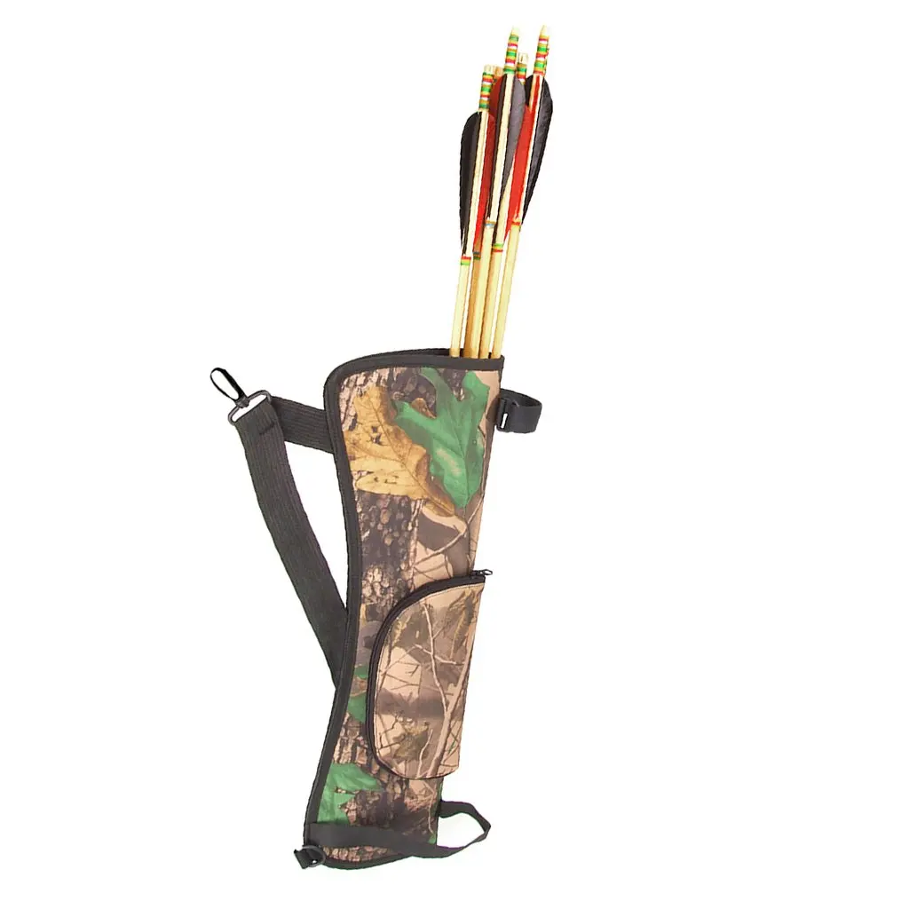 1pc Camo Bow Quiver 6 Arrow Quiver Archery Arrows Holder F/ Compound Bow Shoting