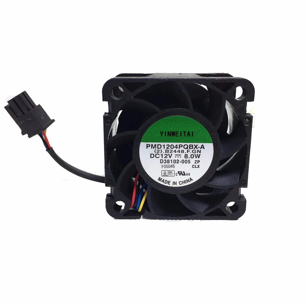 

New FAN FOR SUNON 4CM 4028 12V 8.0W PMD1204PQBX-A B2448.F.GN D38102-005 40 * 40 * 28MM 4-wire server fan