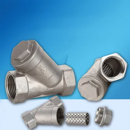 

BSP 1/2" 3/4" 1" 1-1/4" 1-1/2" Female Inline Y Mesh Strainer Threads Filter 304 Stainless Steel filter valve
