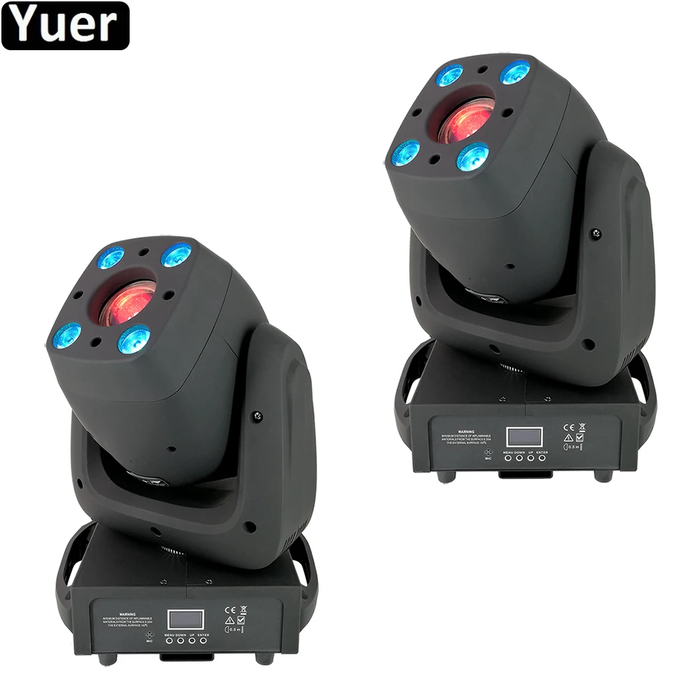 2 шт./лот Светодиодный прожектор для мытья головы DMX512 управление и 3 призмы лица
