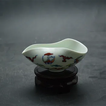 

Jingdezhen antique ceramic color Chenghua bat tea accessories porcelain spoon