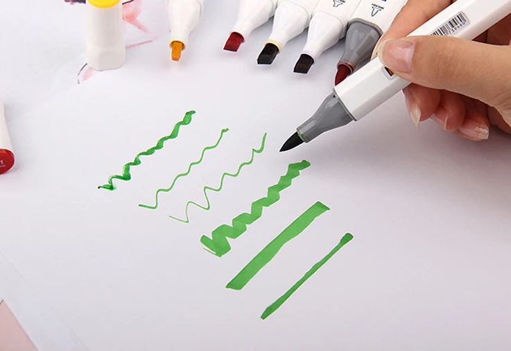 Эскизные маркеры мягкая кисть маркеры для художников для двойного наконечника перманентные художественные маркеры 48 60 цветов живопись манга дизайн дети n взрослый