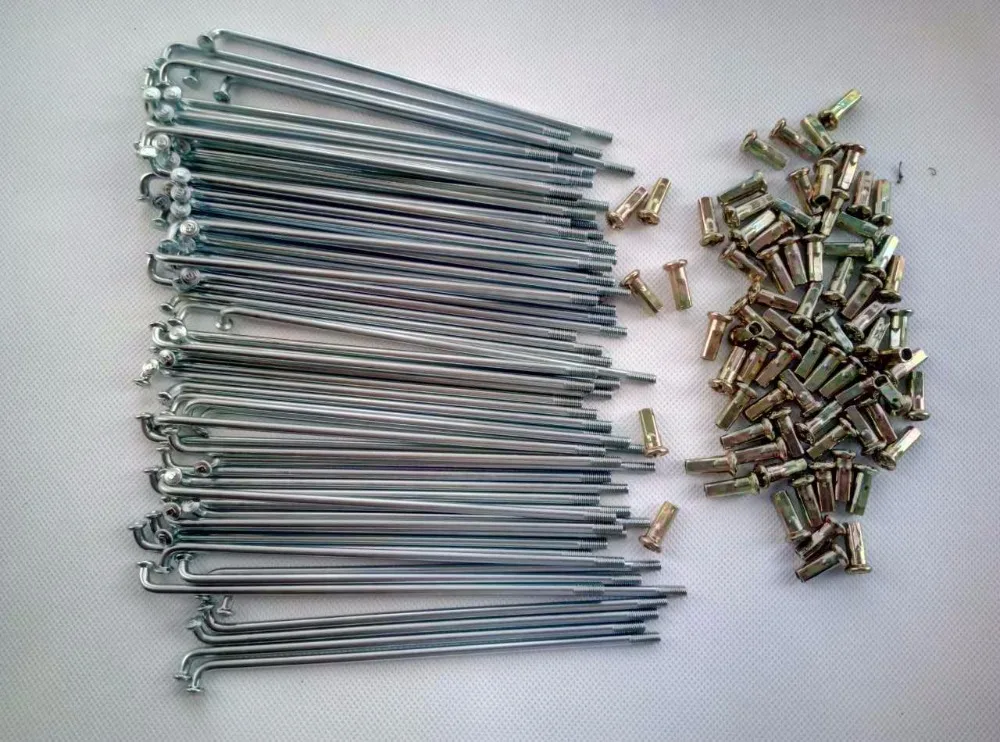 

125/128/138/145/150/157/160/168/170/172*4MM Motorcycle Spokes With Nipples