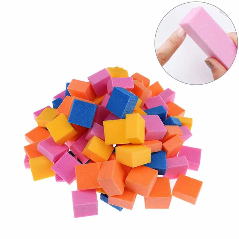 

60-70/pack Mini Nail Files Buffer Colorful Nail File Block Sanding Sponge Polishing DIY Nail Art Tools Pedicure File