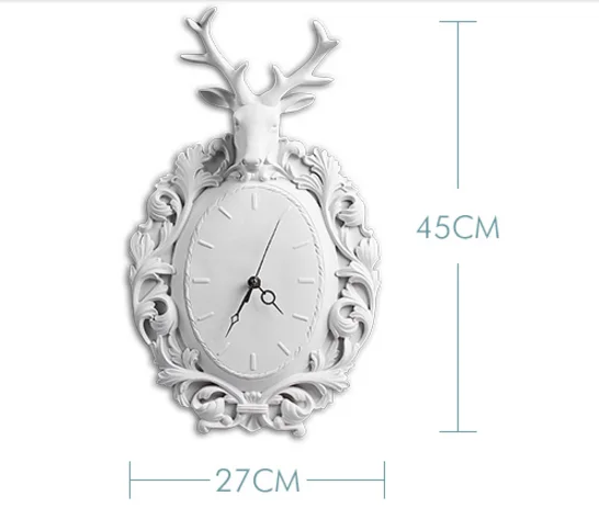 

Deer head wall hanging modern minimalist wall decorations home living room fashion restaurant creative wall clock clock