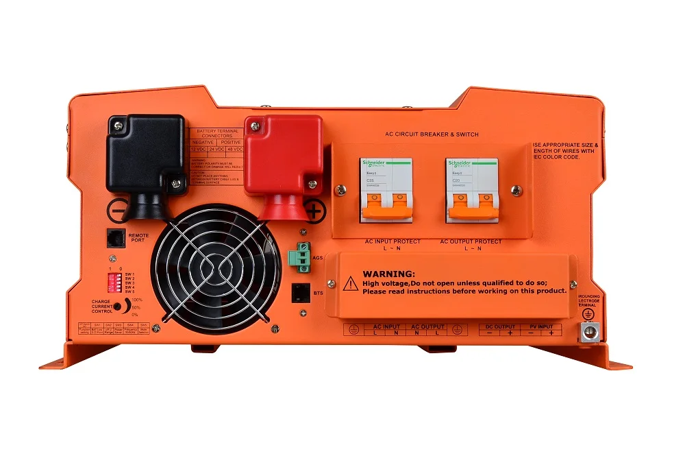 

8000W max 24000W DC48V to AC220V pure sine wave solar power inverter with mppt solar controller