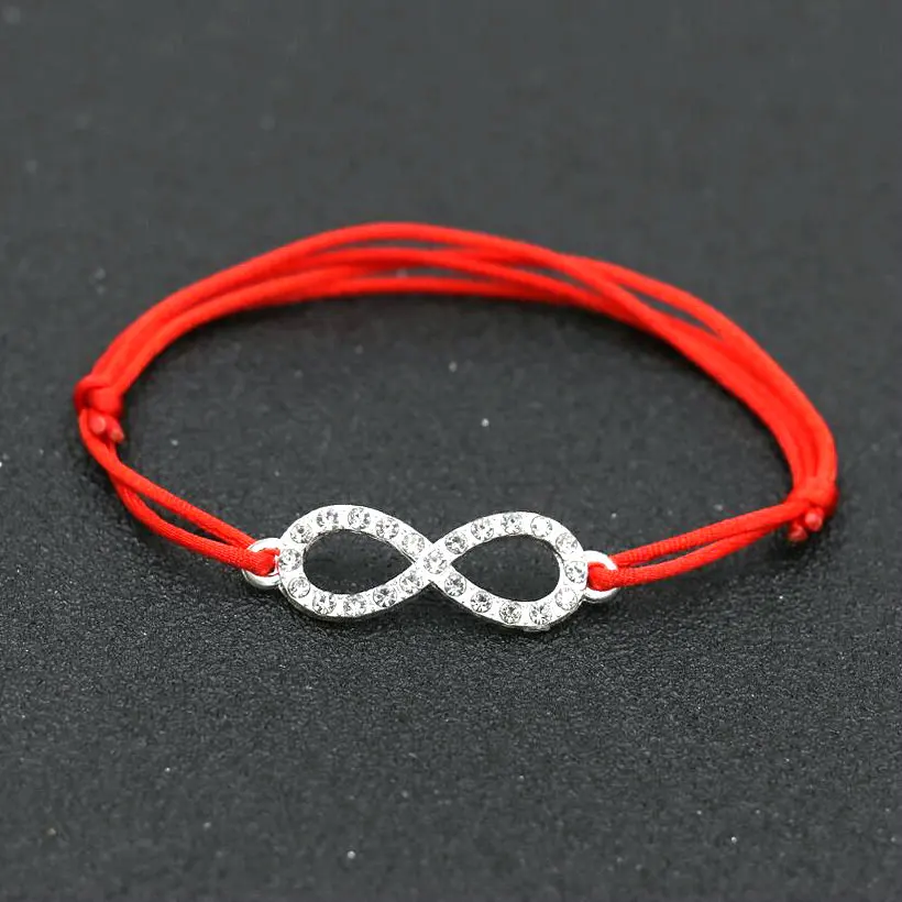 Минимализм ручной работы счастливые кресты плетеный браслет для женщин Красная Нить веревочные шнуры браслеты для девочек мальчик влюбленных ювелирные изделия Pulseira - Окраска металла: BG 8 JD