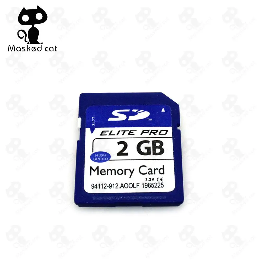 

1PCS 100% Real Capacity SD Flash Memory SD Card 2GB with free shipping for Camera / Toy / Machine