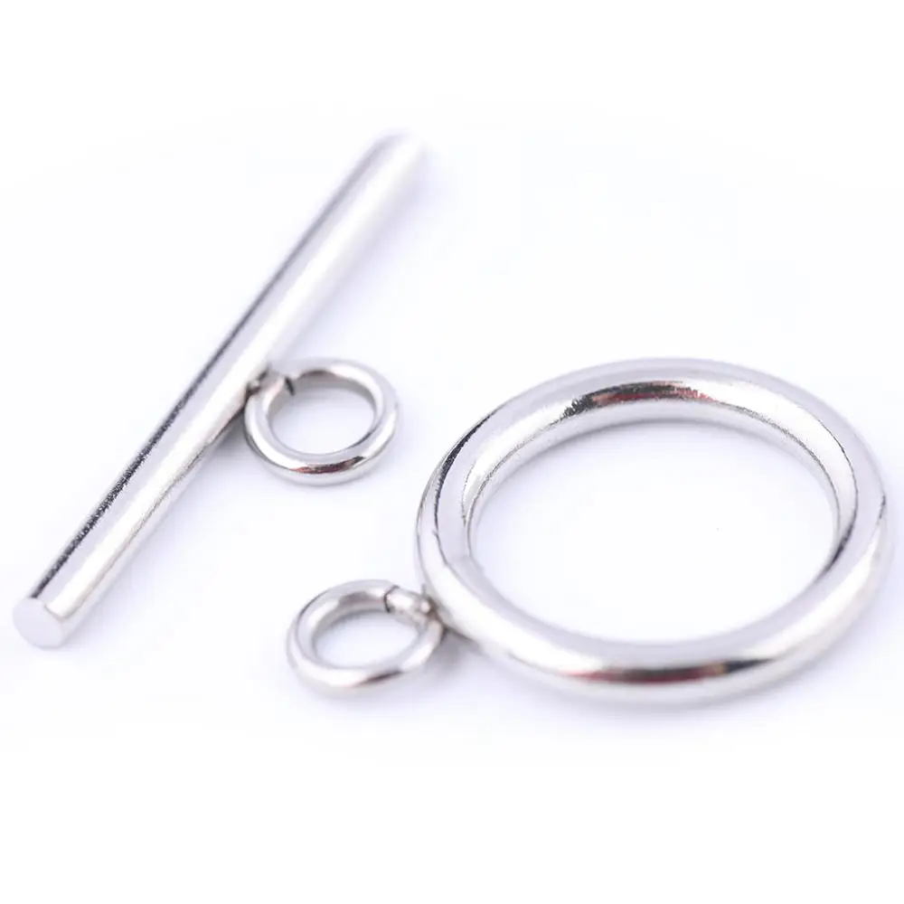 Metal Alloy Round Toggle Clasps Gold 12mm 20 Pcs Findings DIY Jewellery Making