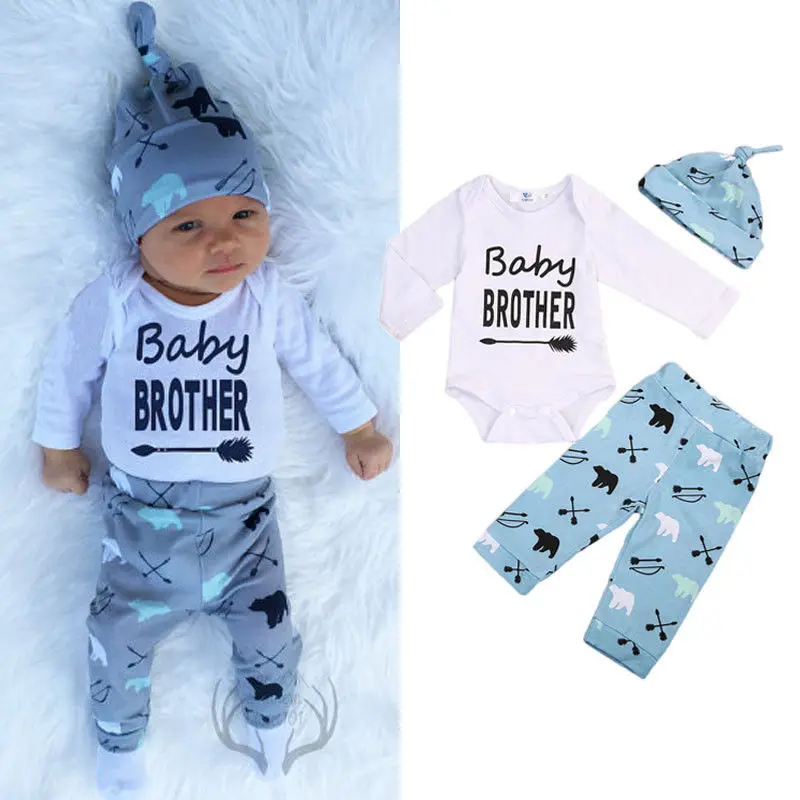 Aliexpress.com : Buy Newborn Baby Boys Coming Home Outfits Tops Romper ...