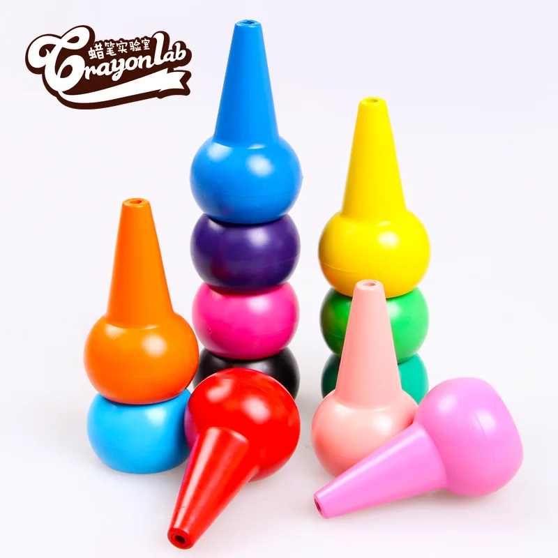 

2017 Children safe modeling 3d finger crayons color crayons set children baby crayons set touch new art supplies