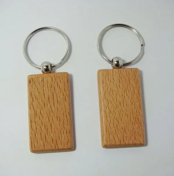 blank wooden keyrings