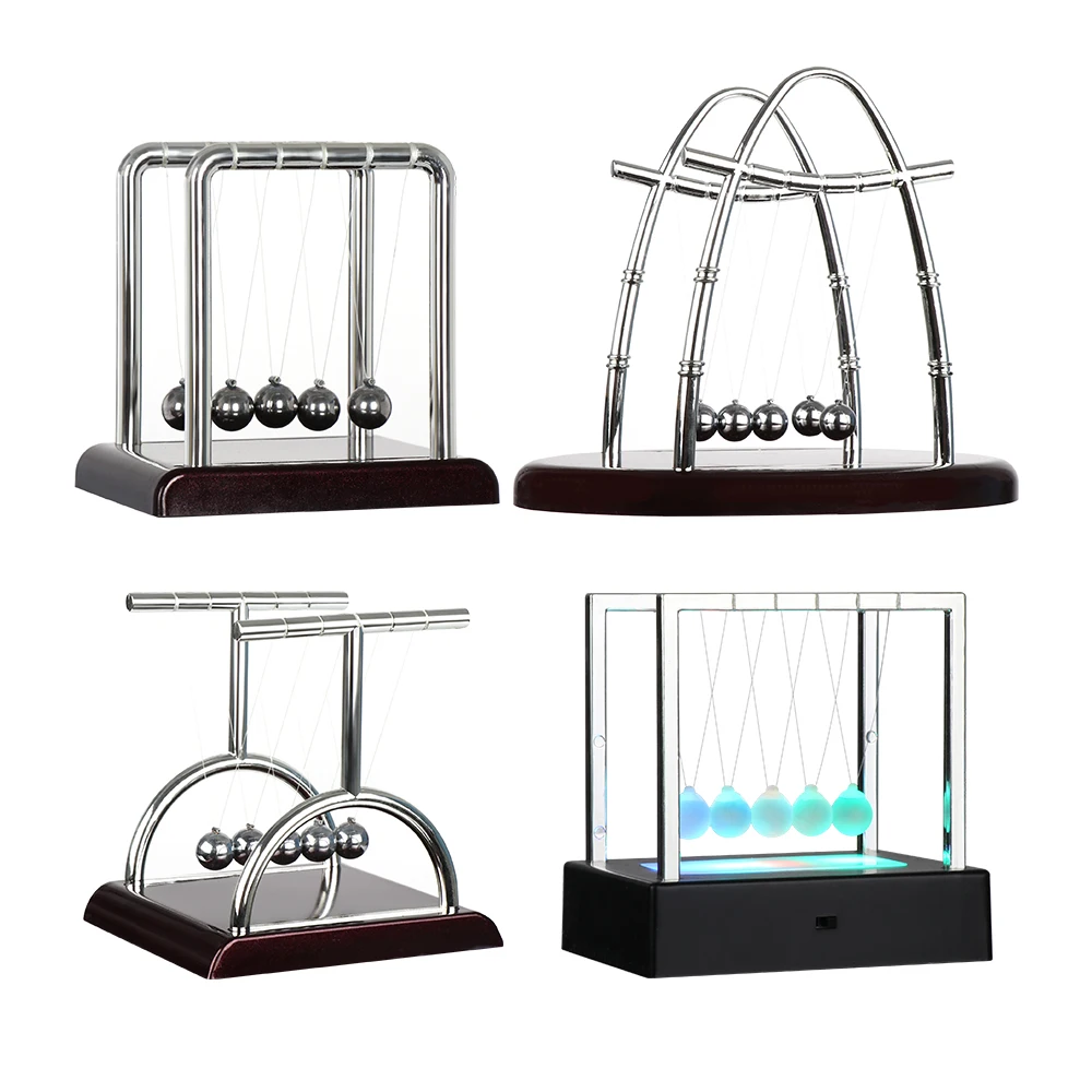 

Early Fun Development Educational Desk Toy Gift Newtons Cradle Steel Balance Ball Physics Science Pendulum Office Home Decor