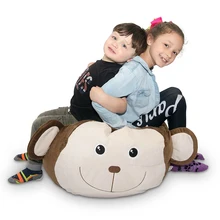 New Animal modeling Creative Modern Storage Stuffed Animal Storage Bean Bag Chair Portable Kids Clothes Toy Storage Bags