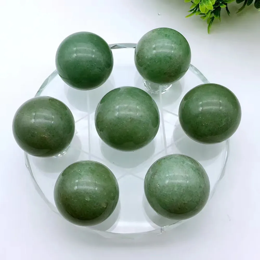 

Natural Green Aventurine Crystal Seven Star Array Fengshui Home Decoration as Gift