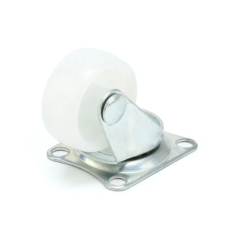 Smart Car Rectangle Top Swivel Caster Castor PP Nylon Wheel Diameter 25mm (1)
