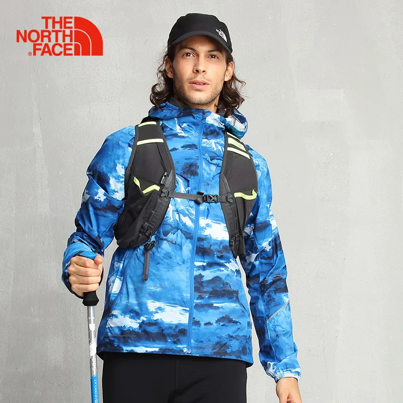 

The North Face Men's Hiking Jacket Outdoor Sports Hooded Printed Reflective Dryvent Light Breathable Trekking Clothes 3F4P