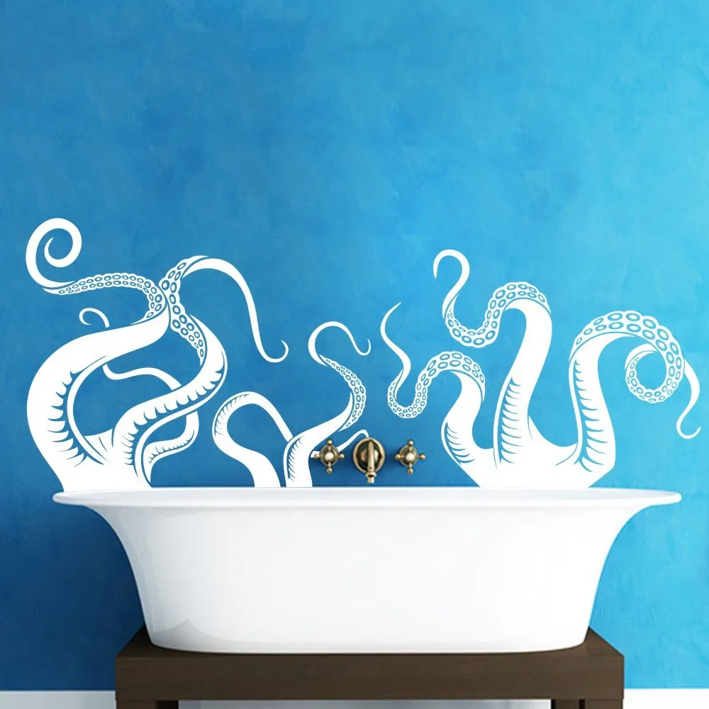 Medium Size Octopus Tentacles Vinyl Wall Art sea monster kraken squid