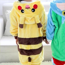 2016 font b Children b font Cartoon Pajamas Pikachu Long Sleeve Baby Girls Boys Clothes Pokemon