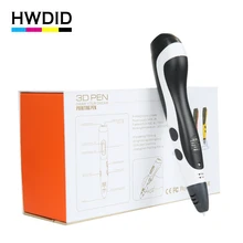 

Magic 3d printer pen Drawing 3D Pen With LED LCD Display DIY EU Plug PLA 1.75mm ABS filament Gift For Kids Drawing Tools