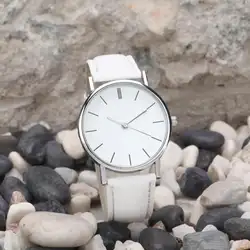 Новая женская Повседневная часы Ретро Дизайн простые женские часы кожаный ремешок Аналоговый сплав кварцевые наручные часы Часы montre enfant