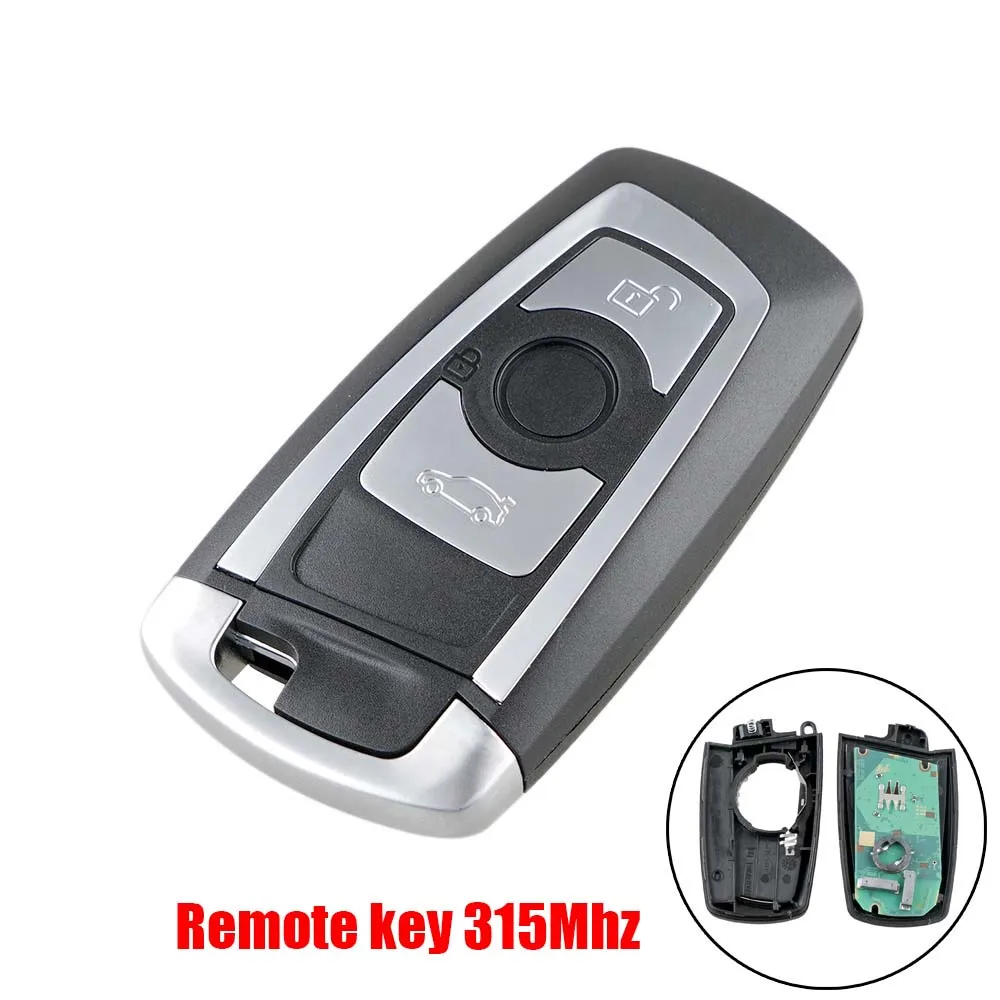 QWMEND 3 кнопки дистанционного брелока для BMW Cas4 FEM KR55WK49863 315/868/433 МГц для BMW 1 2 3 4 5 6 7 серии X3 M2 смарт Ключи автомобиля - Количество кнопок: 315Mhz Remote key