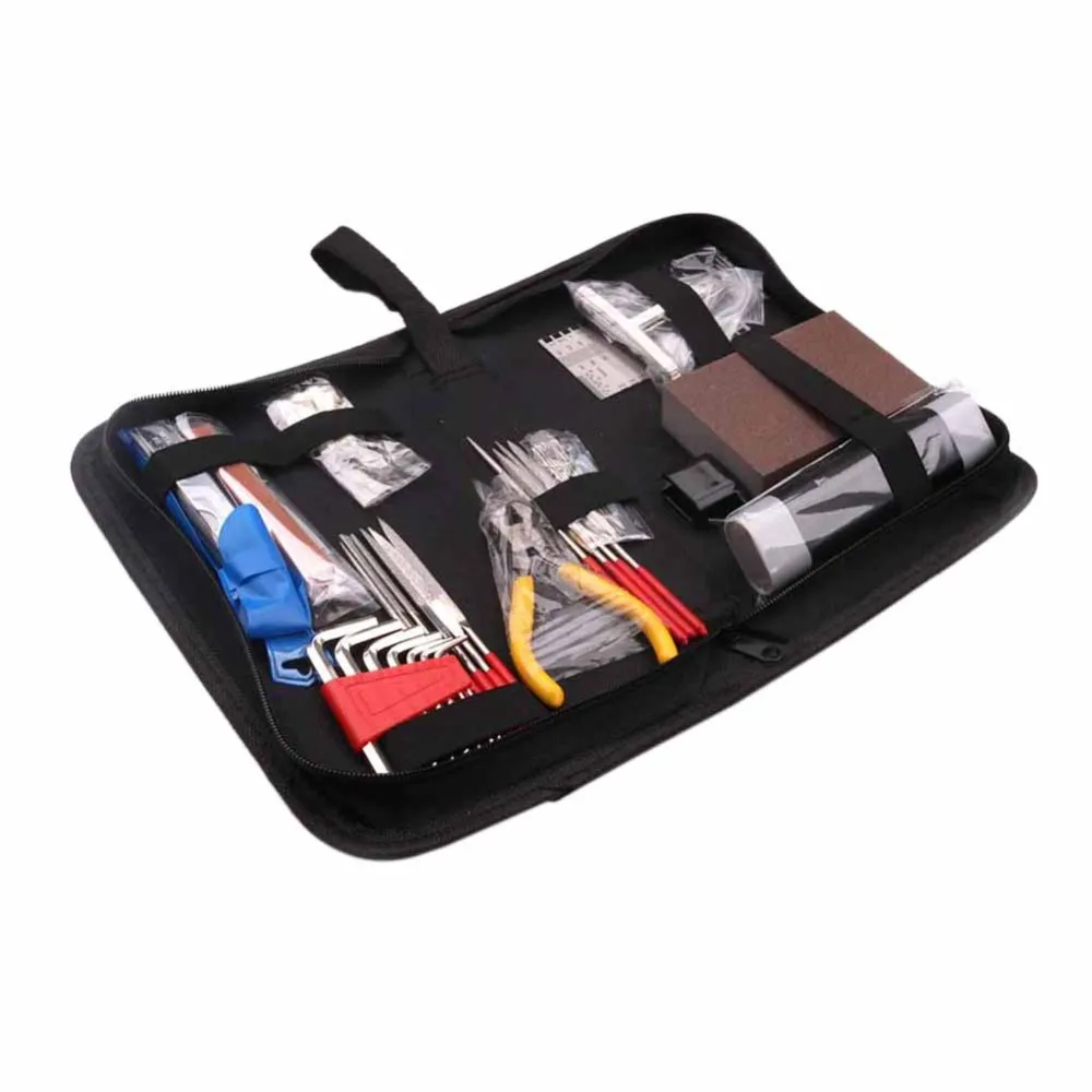 14 Pcs Guitar Care Tool Repair Maintenance Tech Kit Needle File String Set