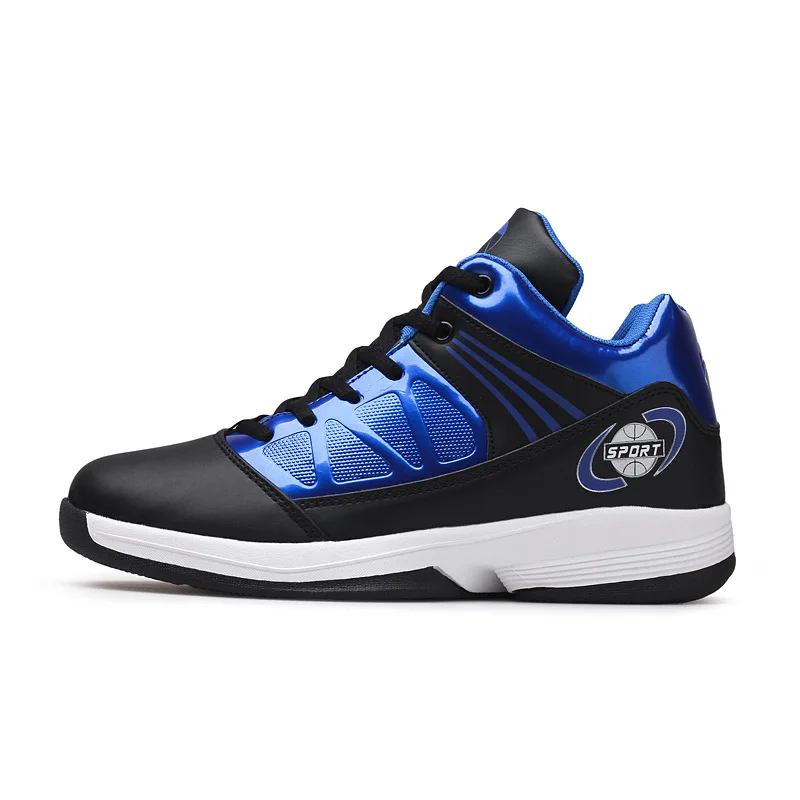 

Sneakers 2018 autumn new PU basketball shoes outdoor shock absorbing and anti slip fitness sports men's shoes size 39-44