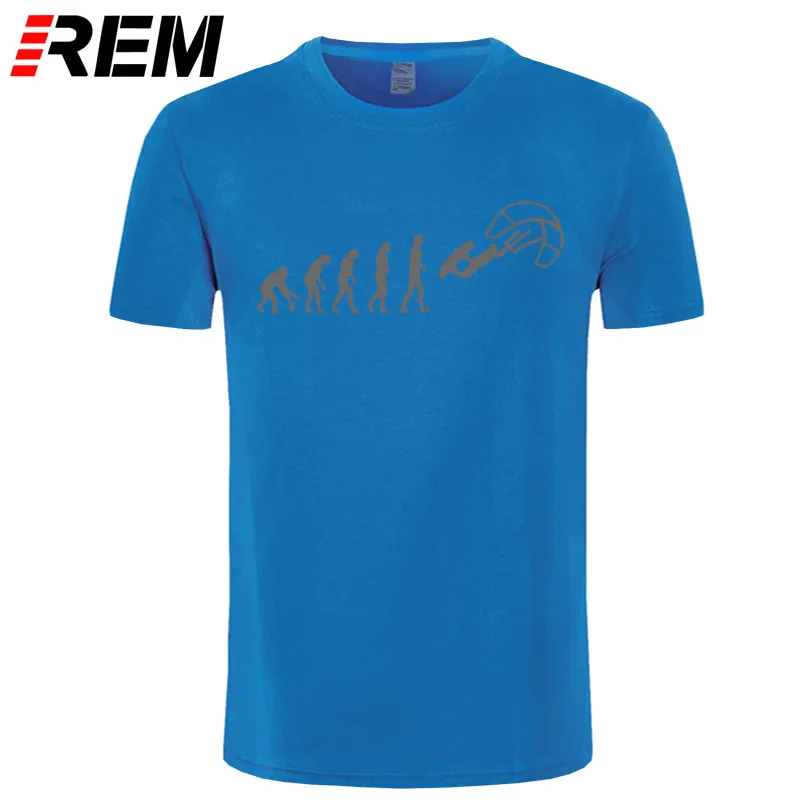 REM Funny Kitesurf Shirt-Kite Surfinger Evolution Kite Boarding, хлопок, футболка классная с принтом, облегающая футболка с буквенным принтом - Цвет: blue gray