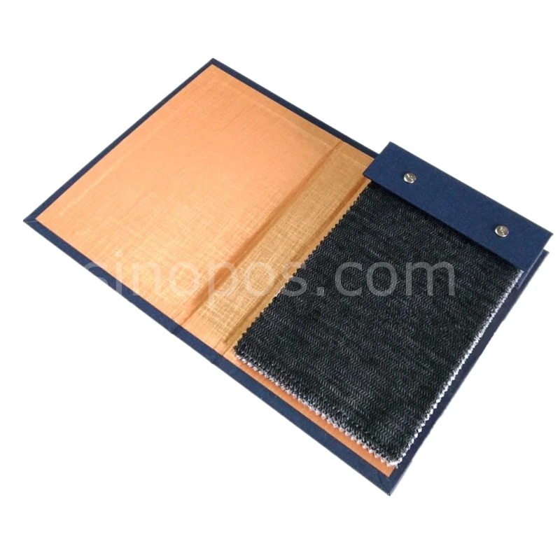 StackBook Cover A5, fabric samples cards holder textile material show binding swatch stack book leather flip fold display binder 6
